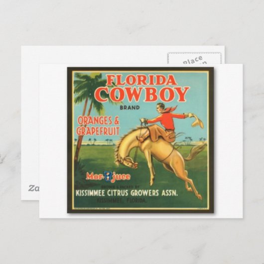 Florida Cowboy Briefkaart (Voorkant / Achterkant)