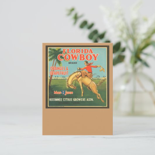 Florida Cowboy Briefkaart (Staand voorkant)