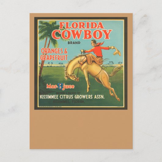 Florida Cowboy Briefkaart (Voorkant)
