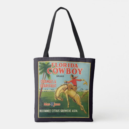 Florida Cowboy Merk Sinaasappels en Grapefruit Lab Tote Bag (Achterkant)