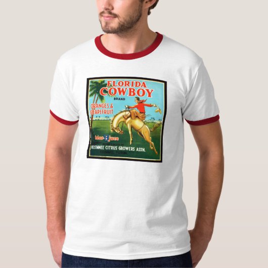 Florida Cowboy-Sinaasappels en grapefruits T-shirt (Voorkant)