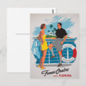Florida Cruises Restored Vintage Poster Briefkaart (Voorkant / Achterkant)