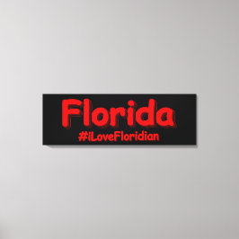 "Florida" Cute Design. Bestel nu Canvas Afdruk