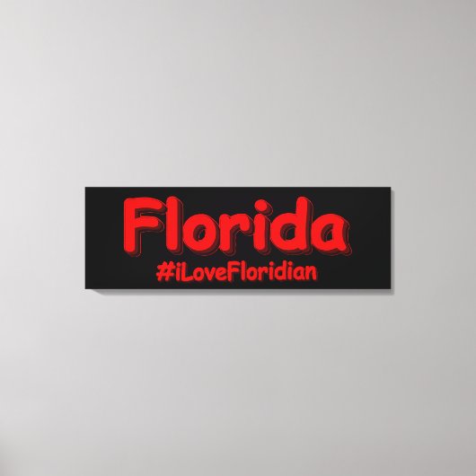 "Florida" Cute Design. Bestel nu Canvas Afdruk (Voorkant)