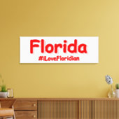 "Florida" Cute Design. Bestel nu Canvas Afdruk (Insitu (Woonkamer))