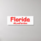 "Florida" Cute Design. Bestel nu Canvas Afdruk (Voorkant)