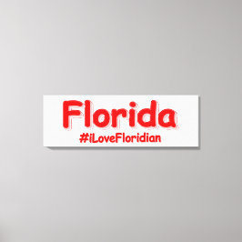 "Florida" Cute Design. Bestel nu Canvas Afdruk