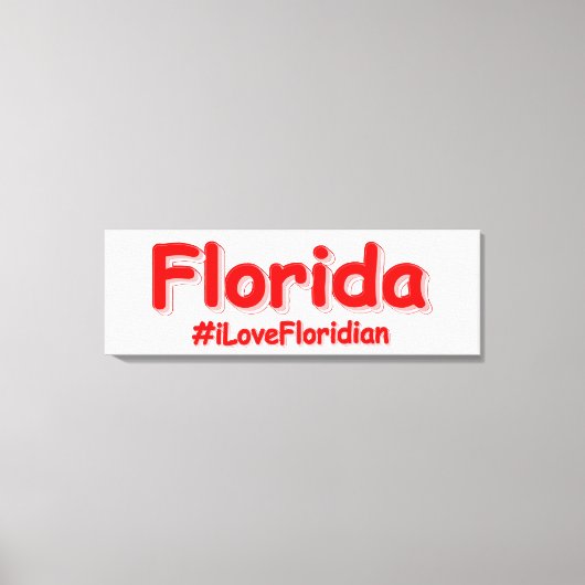 "Florida" Cute Design. Bestel nu Canvas Afdruk (Voorkant)
