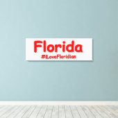 "Florida" Cute Design. Bestel nu Canvas Afdruk (Insitu (Houten vloer))