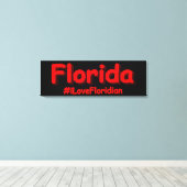 "Florida" Cute Design. Bestel nu Canvas Afdruk (Insitu (Houten vloer))