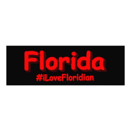 "Florida" Cute Design. Bestel nu Foto Afdruk (Voorkant)