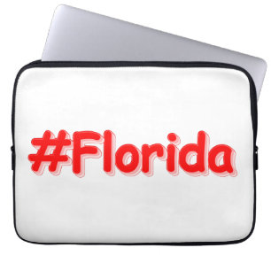 "#Florida " Cute Design. Bestel nu Laptop Sleeve