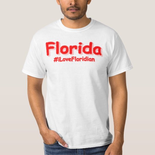 "Florida" Cute Design. Bestel nu T-shirt (Voorkant)