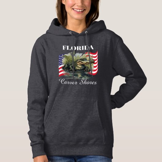 Florida Dames Pullover Donkere Hoodie (Voorkant)
