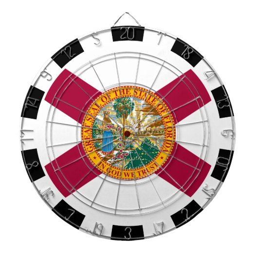 Florida Dartboard USA & Florida Flag/game board Dartbord (Voorkant)