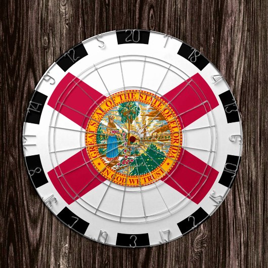 Florida Dartboard USA & Florida Flag/game board Dartbord