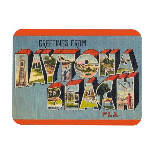 Florida, Daytona Beach Magnet Magneet (Horizontaal)