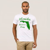Florida, de Amerikaanse wang. T-shirt (Voorkant volledig)