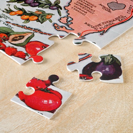 Florida de Everglade State Map Legpuzzel (Zijkant)