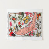 Florida de Everglade State Map Wandkleed (Voorkant (horizontaal))