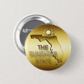 FLORIDA DE SUNSHINE STAAT RONDE BUTTON 5,7 CM (Voorkant /achterkant)