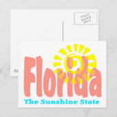 Florida De Sunshine State Briefkaart (Voorkant / Achterkant)