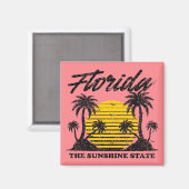 Florida De Sunshine State Magneet (Voorkant / Achterkant)