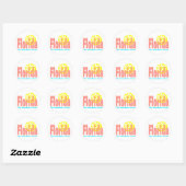 Florida De Sunshine State Ronde Sticker (Vel)