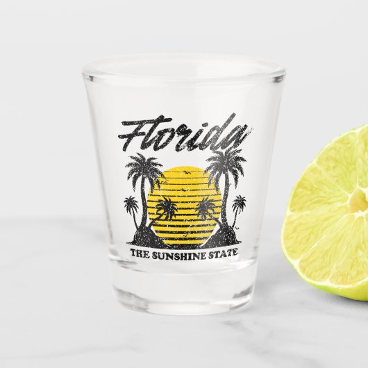 Florida De Sunshine State Shot Glas (Voorkant)