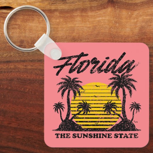Florida De Sunshine State Sleutelhanger (Voorkant)