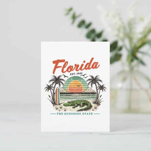 Florida, de Sunshine State - Sunset Beach Scene Briefkaart (Staand voorkant)
