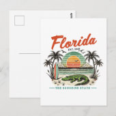 Florida, de Sunshine State - Sunset Beach Scene Briefkaart (Voorkant / Achterkant)