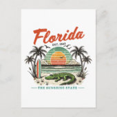 Florida, de Sunshine State - Sunset Beach Scene Briefkaart (Voorkant)