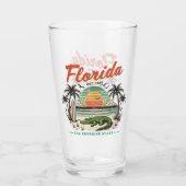Florida, de Sunshine State - Sunset Beach Scene Glas (Achterkant)