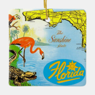 Florida, de Zonneschijn Staat Keramisch Ornament