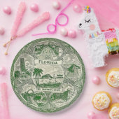 Florida de Zonneschijn Staat Papieren Bordje (Feest)