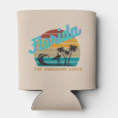 Florida de zonneschijn staat retro zonsondergang blikjeskoeler (Achterkant)
