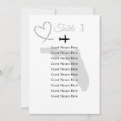 Florida Destination Trouwtafel Plan Kaart (Voorkant)