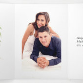 Florida Destination Wedding Photo Tri-Fold Car Drieluik Kaart (Binnenkant midden)