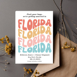Florida Destination Wedding Save the Date Aankondiging