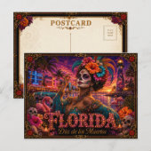 Florida Día de los Muertos Retro Briefkaart (Voorkant / Achterkant)