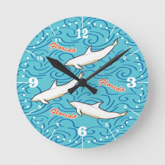 Florida Dolphin met Hoofdstuk Ring Ronde Klok (Voorkant)