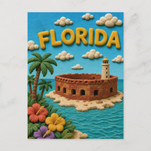 Florida Dry Tortugas Moderne KLAYKOO Briefkaart