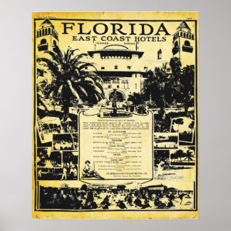  Florida East Coast Hotels Print