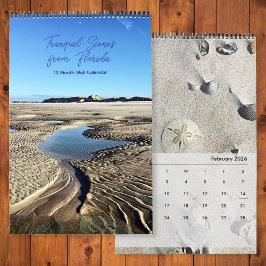 Florida East Coast Stranden Backwater Natuur Kalender