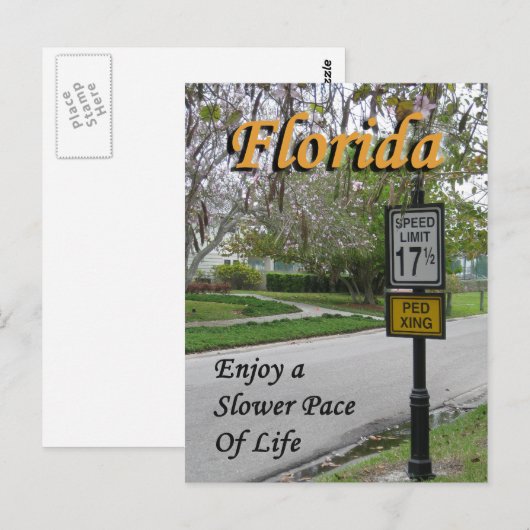 Florida: Een langzamer Briefkaart (Voorkant / Achterkant)