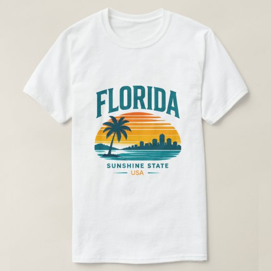 Florida Eindeloze Zomer Escape T-shirt (Design voorkant)