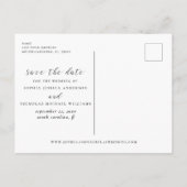 Florida. Elegante roze bloem. Floral bewaar de dat Aankondigingskaart (Achterkant)