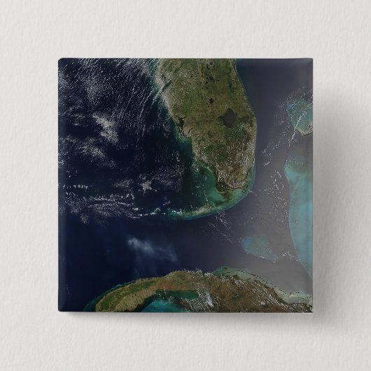 Florida en Cuba Vierkante Button 5,1 Cm (Voorkant)