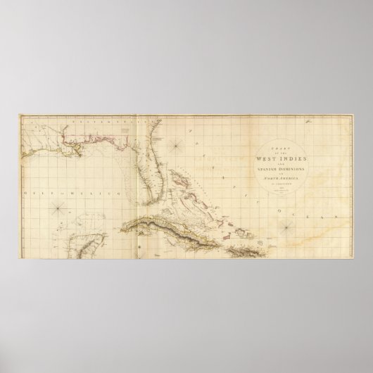 Florida en West Indies Poster (Voorkant)